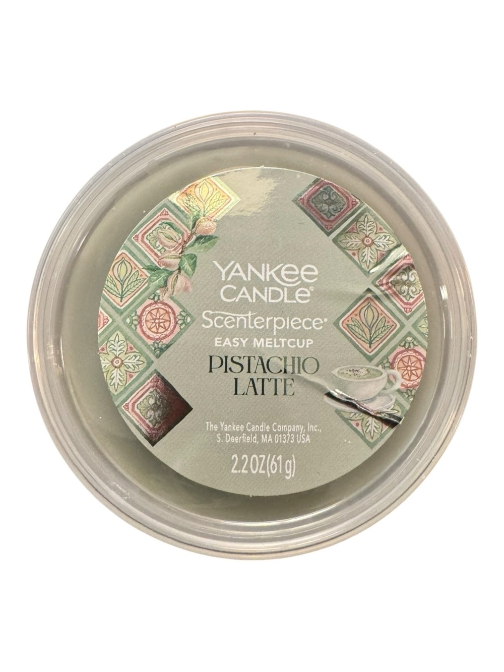 Yankee Candle Pistachio Latte Scenterpiece Easy Meltcup Wax Melt